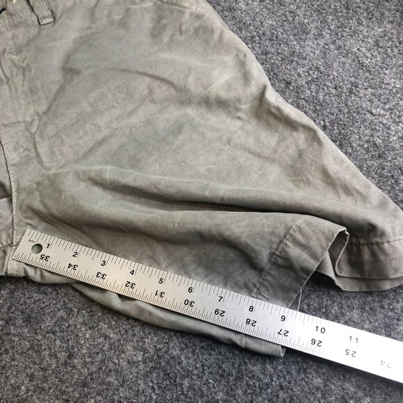American Eagle Chino Shorts Mens 30 Gray Awesome Wash Stretch Classic Preppy 10" - Picture 9 of 14